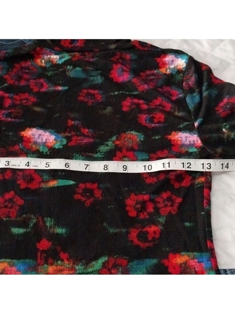 Rachel Comey X Target Long Sleeve Turtleneck  Kodak Red Floral NWT Size XXS - Picture 13 of 15
